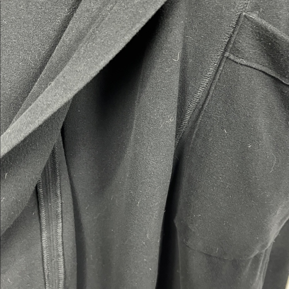 Lurdes Bergada (Made in Spain) Womens Jacket L Black Dble Button Front Pockets - Picture 9 of 14